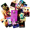 A collection of colorful Cosmic Cycles Oracle Cards featuring various illustrations and text.