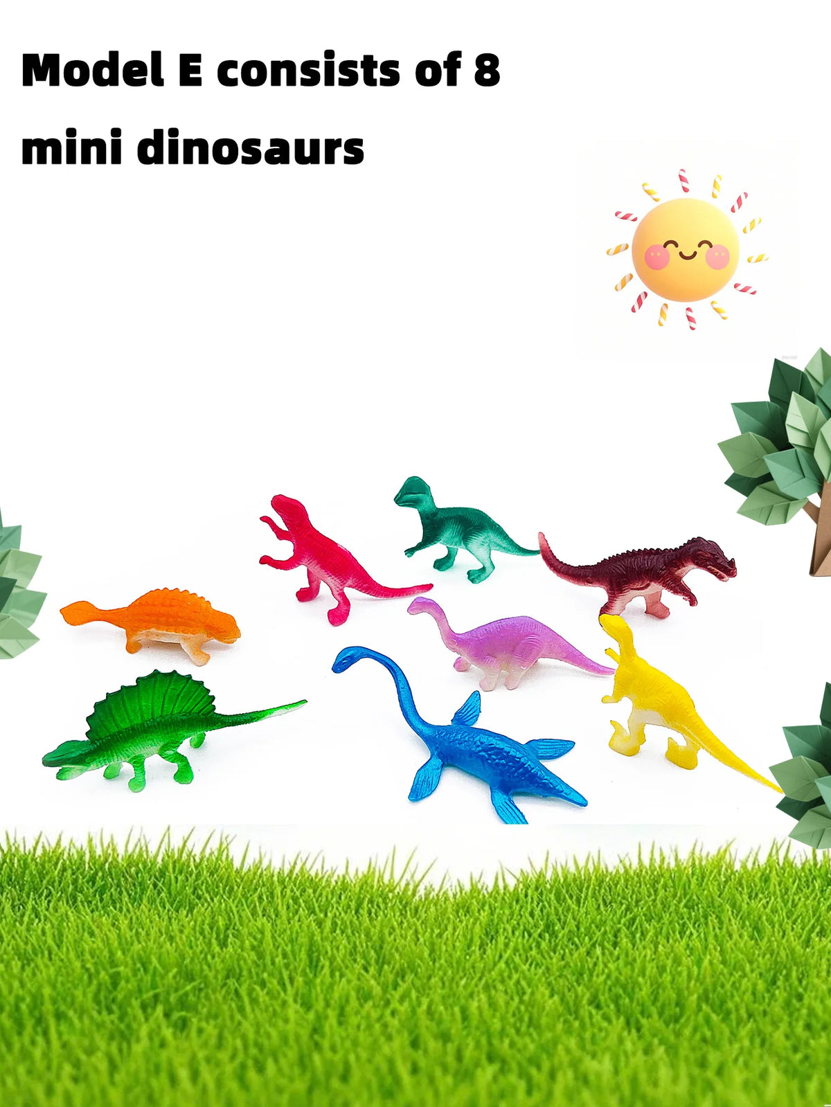 10-Piece Mini Dinosaur Figure Set for Kids and Collectors