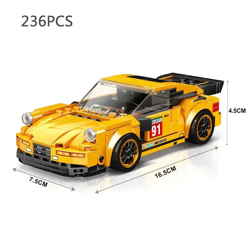 Supercar Model Building Block Kit