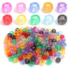 A collection of 200 colorful pony beads in various shades and translucent colors for DIY jewelry making