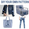 Iron-On Denim Patches for Jeans Repair & DIY Crafts