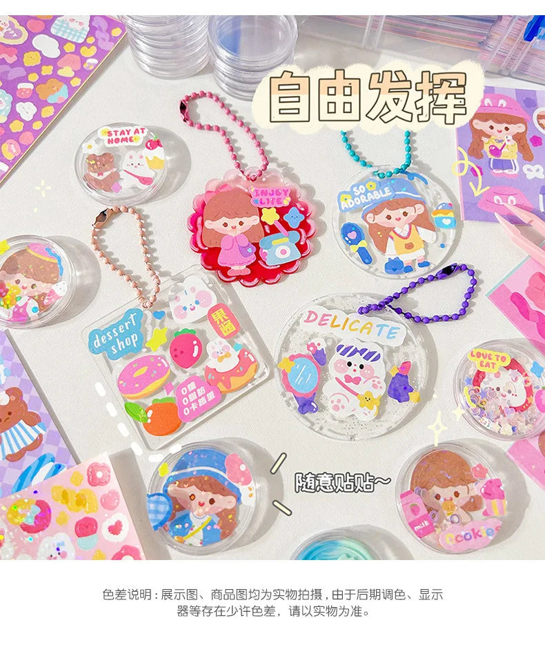 Cute DIY Goo Card Sticker Set for Kids