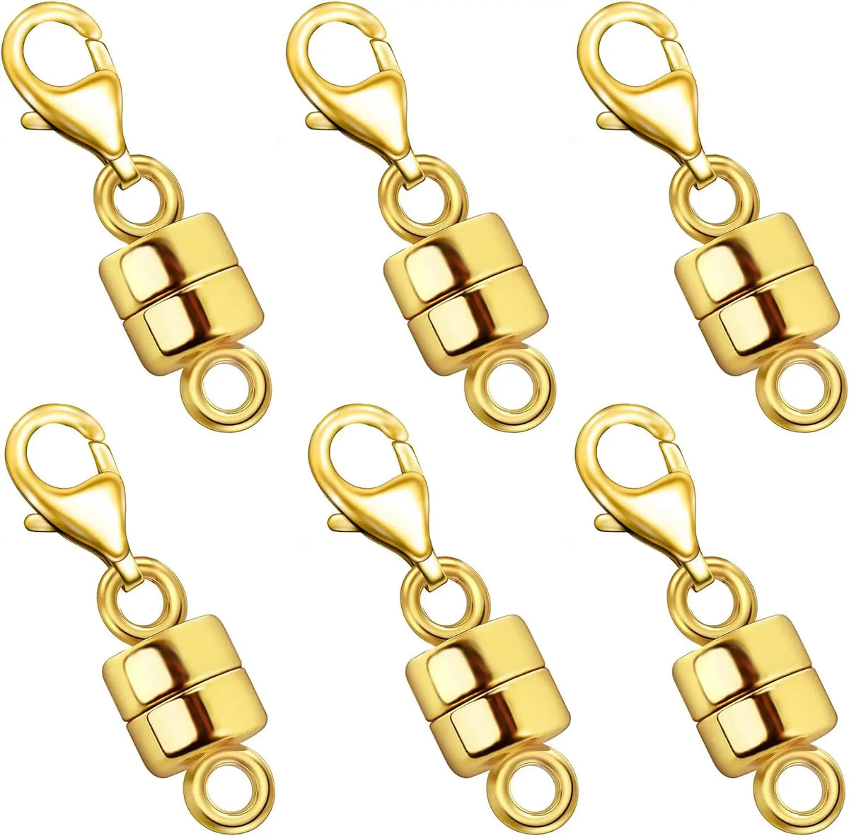 Magnetic Necklace Clasp Converter with Lobster Claw – 14K Gold & Silver Plated