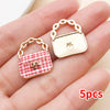 Colorful Enamel Handbag Charms for Jewelry Making
