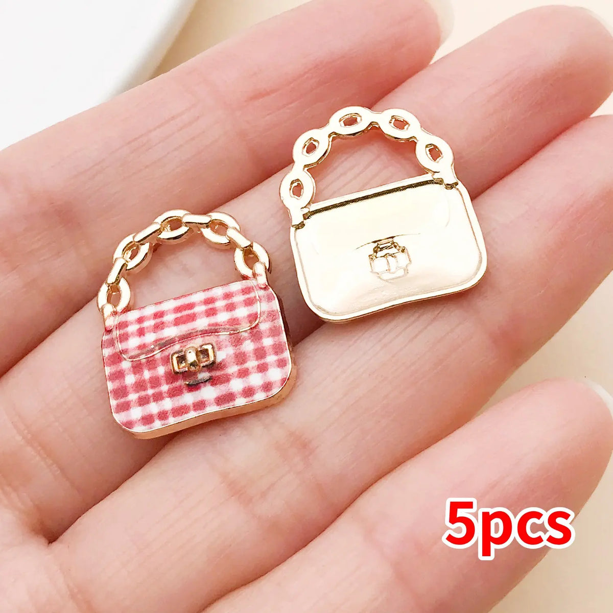 Colorful Enamel Handbag Charms for Jewelry Making