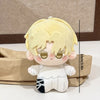 A light yellow chibi plush keychain of a character with light blonde hair and white clothing.