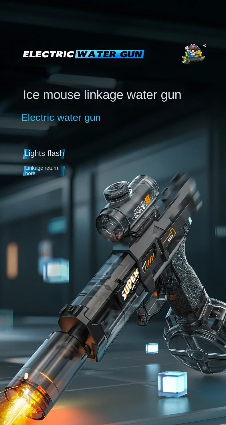 High-Pressure Electric Water Blaster with Flame LED Effect