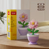 Building Block Flower Pot Set – Roses, Sunflowers & Carnations