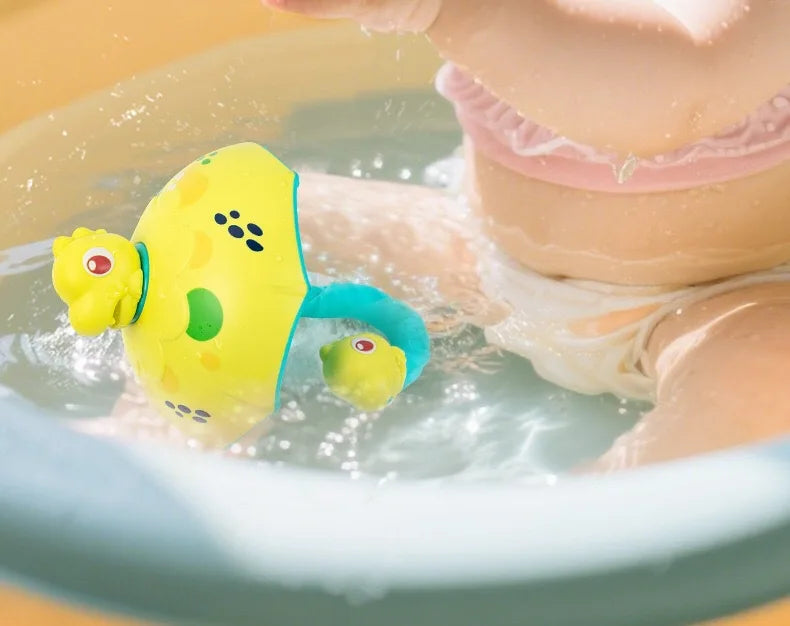 Rotating Water Umbrella Bath Toy for Toddlers – Duck & Dinosaur Sprinklers