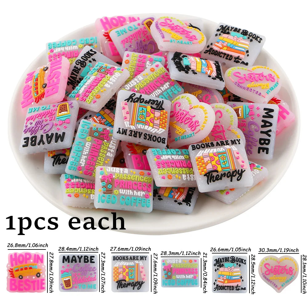 Silicone Charm Beads for DIY Jewelry Making