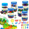 Translucent Colorful Letters & Numbers Set for Sensory Learning