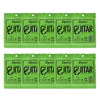 A pack of 10 phosphor bronze acoustic guitar replacement strings in green packaging.