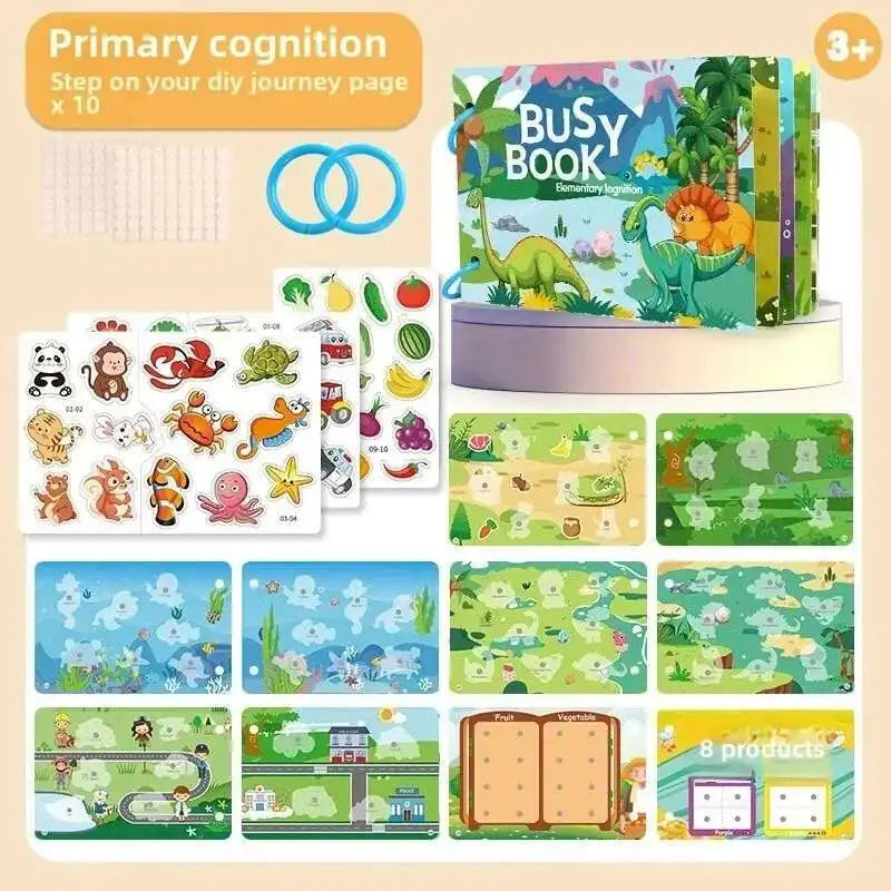 Montessori Quiet Busy Book for Early Learning