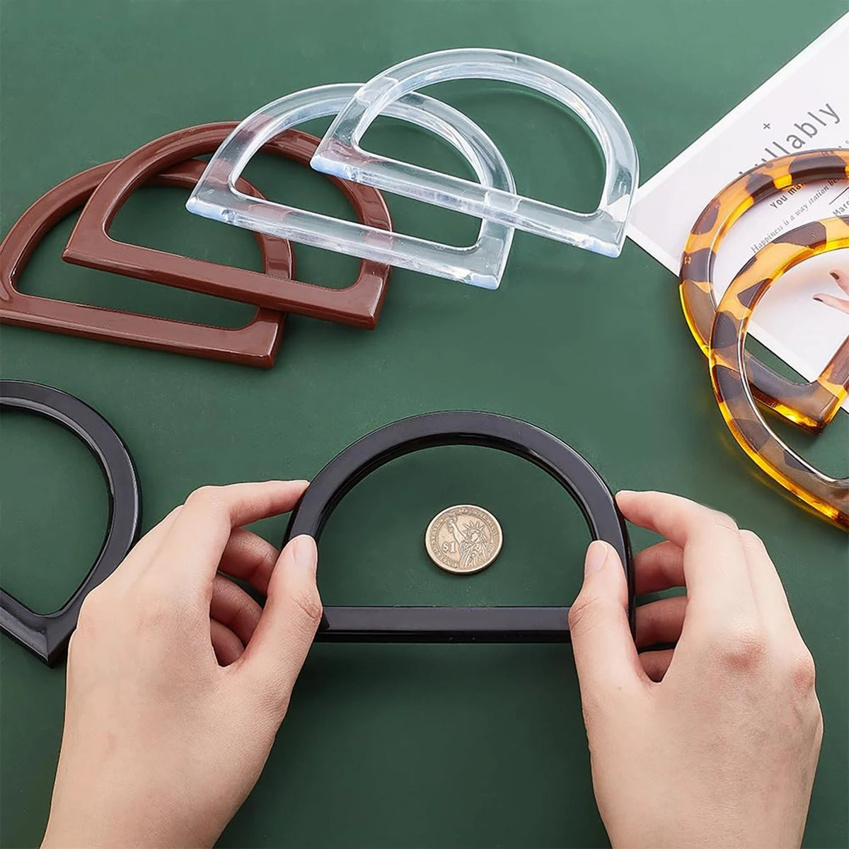 D-Shaped Purse Handles for DIY Bag Making