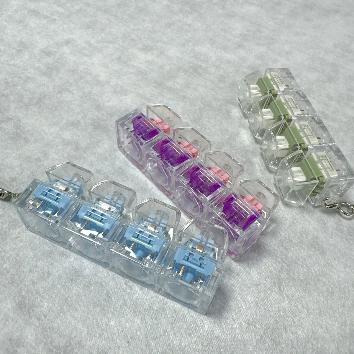 LED Crystal Keyboard Keychain Fidget Toy