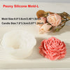 3D Peony Flower Silicone Mold for Candle, Resin & Soap Making