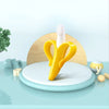 Banana-Shaped Silicone Baby Teether & Training Toothbrush