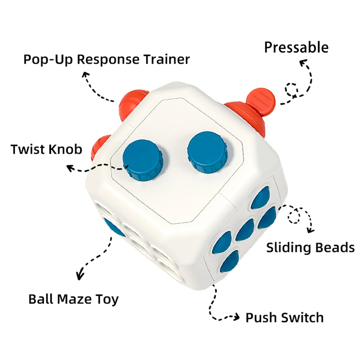 Sensory Busy Ball & Activity Cube for Baby Early Learning