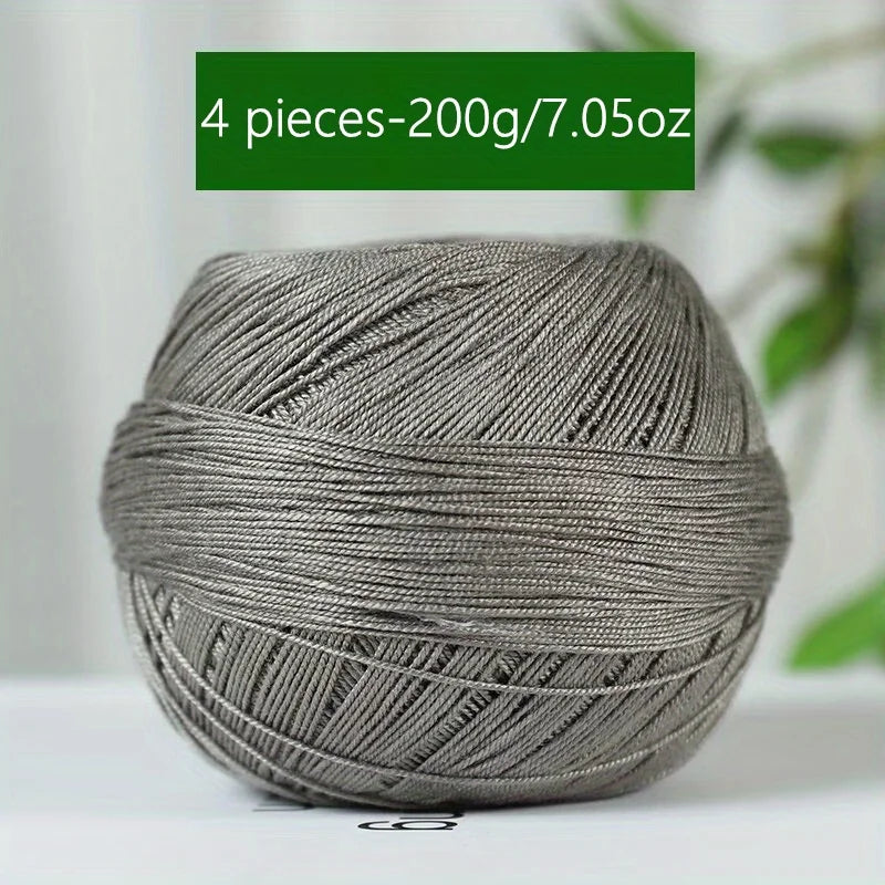 Mercerized Cotton Lace Yarn – Soft, Smooth & Ideal for Summer Knitting