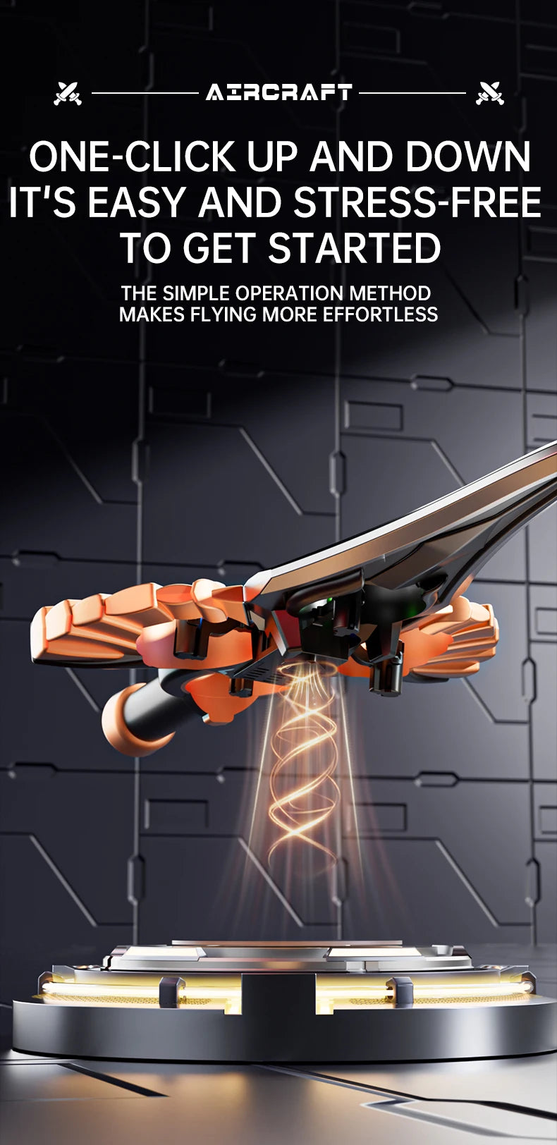 2.4GHz Remote Control Flying Sword – Aerial Stunt Toy