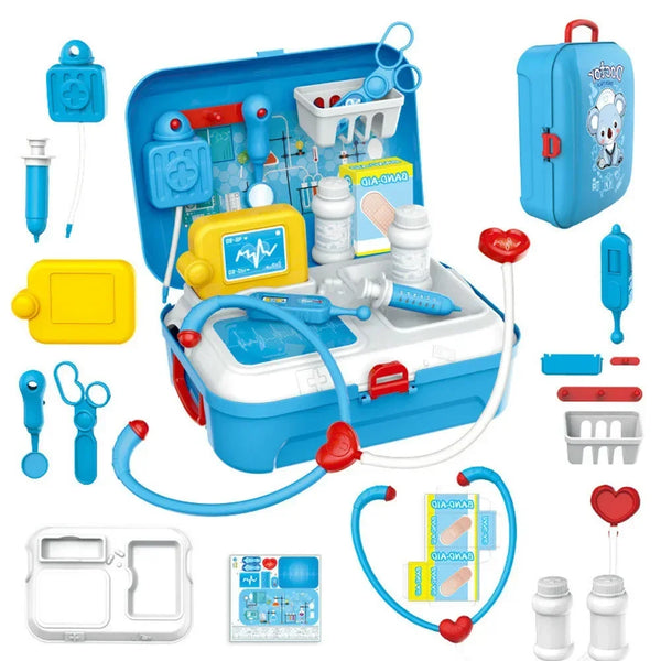 Kids Pretend Doctor Play Set with Portable Backpack Medical Kit
