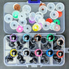 3D Glitter Safety Eyes for Crochet & Stuffed Animals (12-16mm, Set of 30)