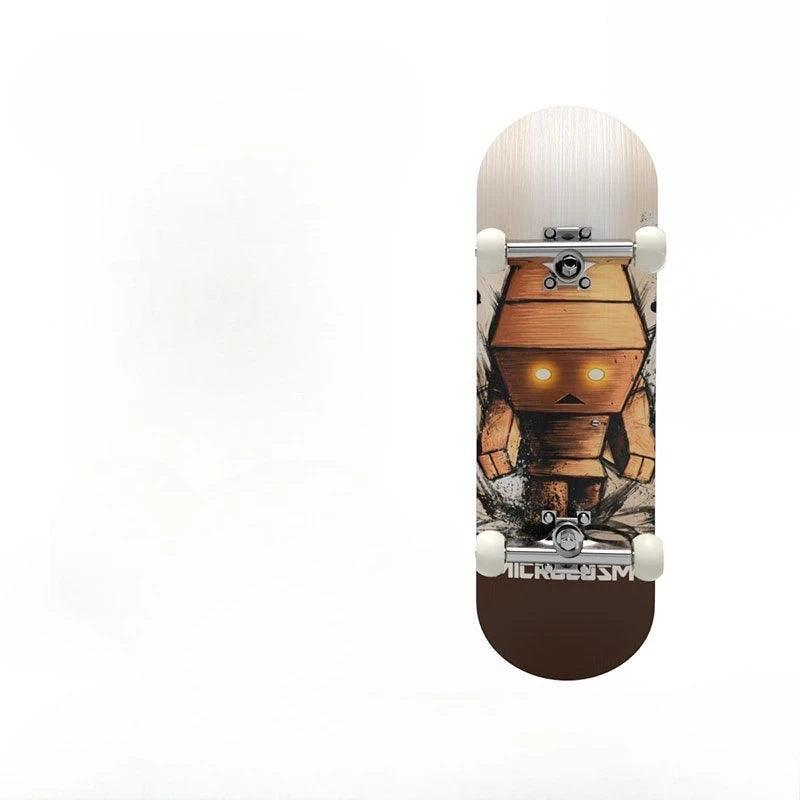 Mini Finger Skateboard with Art Patterns