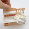 Miniature Dollhouse Furniture Set for Bedroom, Living Room, Kitchen & Bathroom