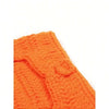 Handmade orange crochet newborn fox costume for baby photography