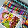A collection of metallic glitter gel pens in various colors and shades displayed in a packaging box.