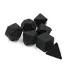 Matte Black Polyhedral Dice Set (7-Piece)