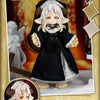 A 1/12 scale Lunar-themed posable doll blind box featuring a white-haired figure in a black dress and hood.