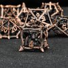 Hollow Metal Polyhedral Dragon Dice Set