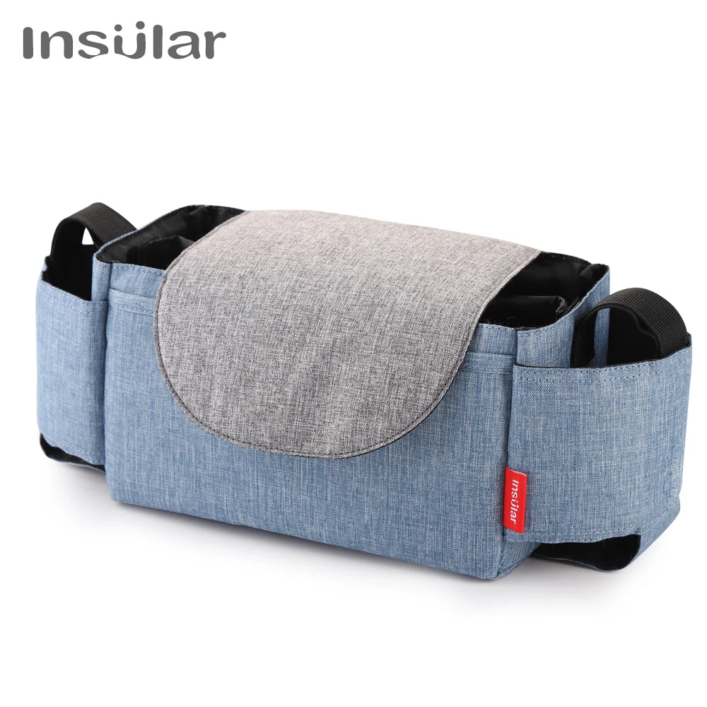 Insulated Diaper Bag with Thermal Bottle Pouch