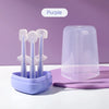 Baby Silicone Toothbrush Set with Tongue Cleaner and Storage Box
