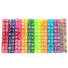 Translucent Acrylic D6 Dice Set – 100 Multicolor Dice for RPG & Board Games