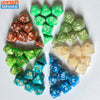 Colorful Pearl Polyhedral Dice Set for Tabletop RPGs