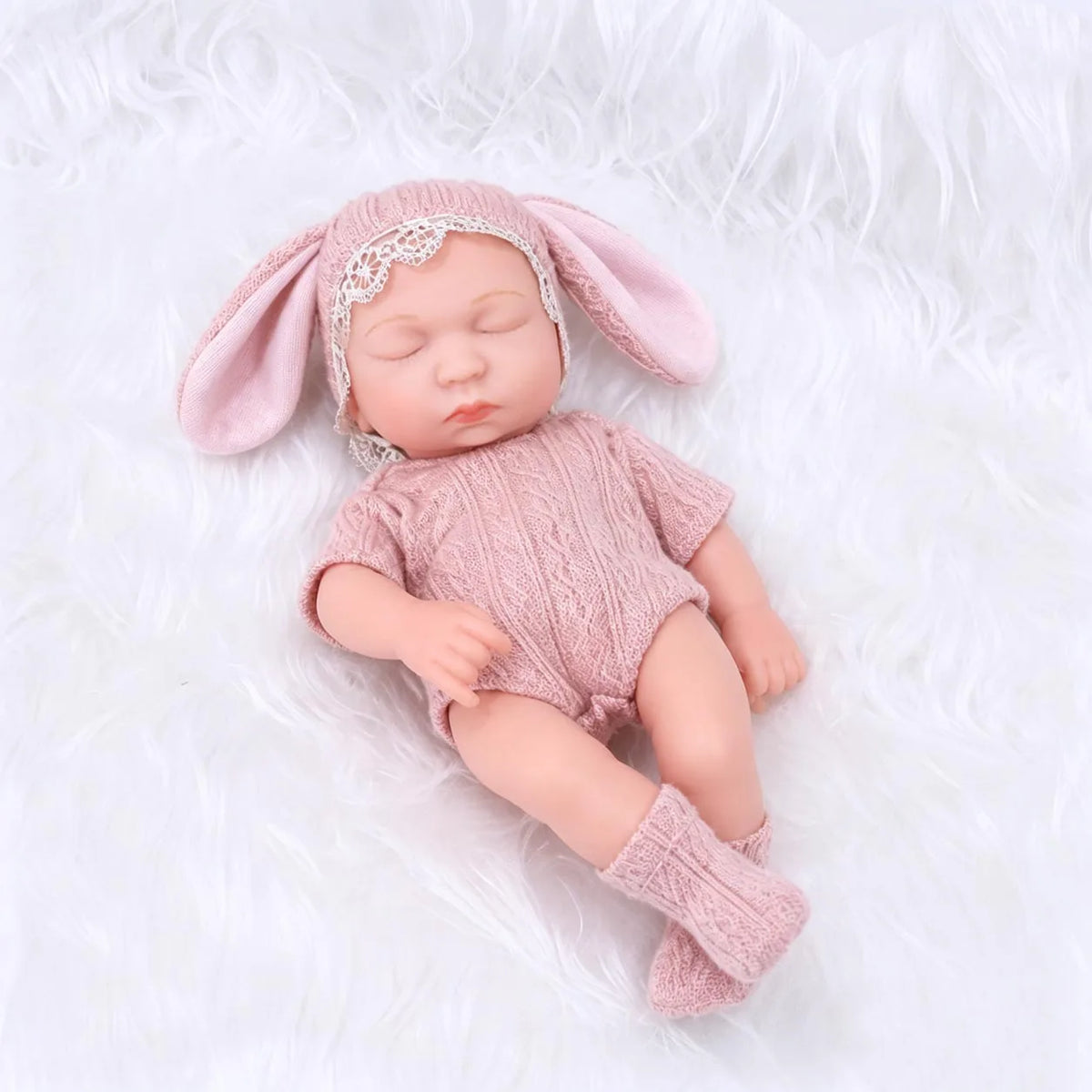 Lifelike Newborn Reborn Doll – 20cm Soft Vinyl Collector's Toy