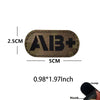 Blood Type Tactical Patches with Glow-in-the-Dark Design
