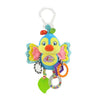Soft Hanging Baby Rattle with Sensory Cartoon Plush Toy for Stroller and Crib
