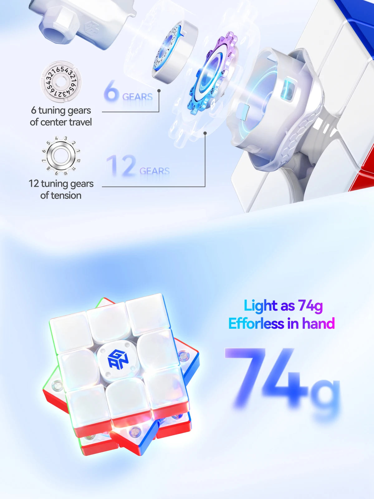 GAN i4 Smart Speed Cube 3x3 with App Connectivity