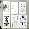 A set of six hand-illustrated oracle cards featuring various affirmations and concepts like Stop & Let It Grow Around You, Re