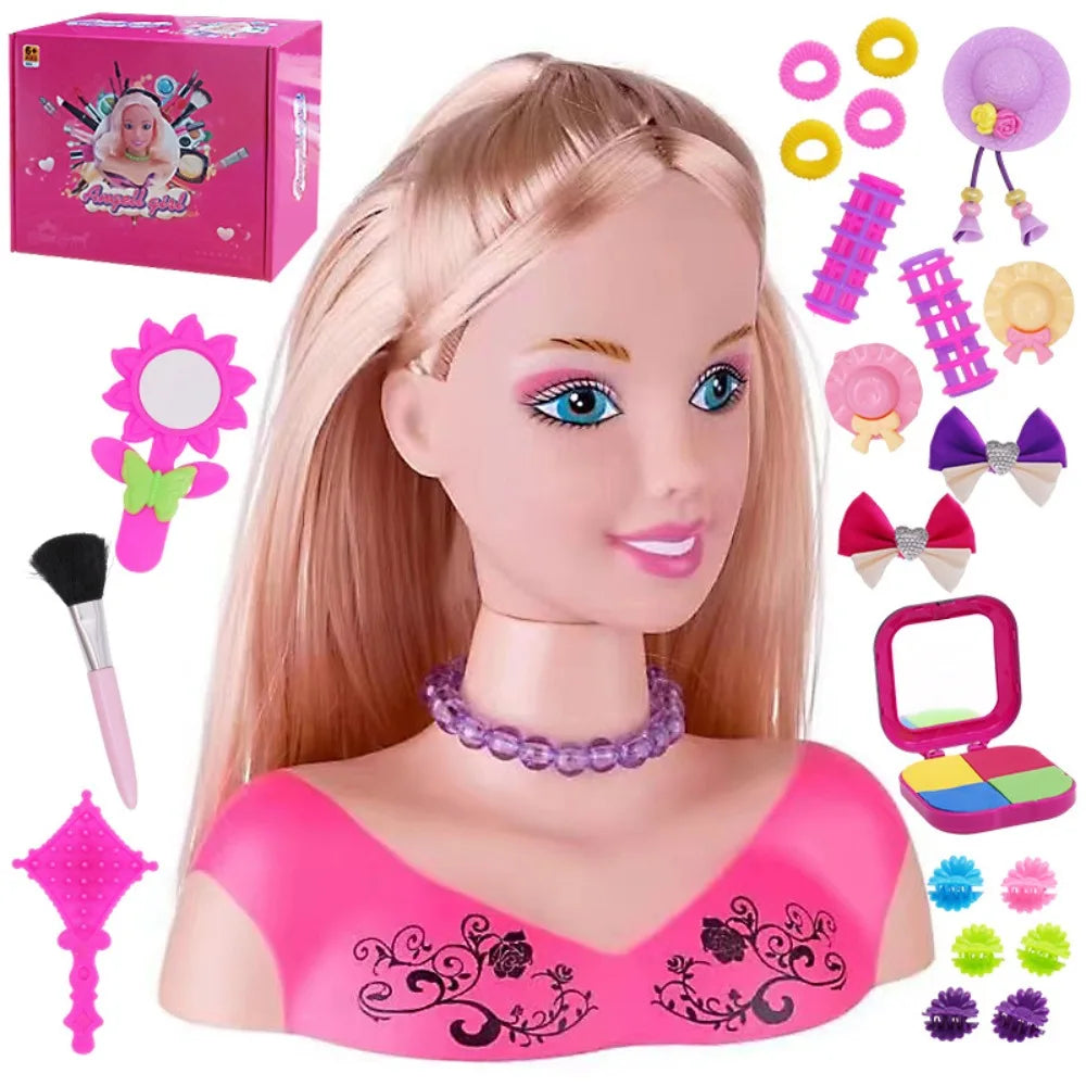 Half-Body Makeup Styling Doll with 23 Accessories