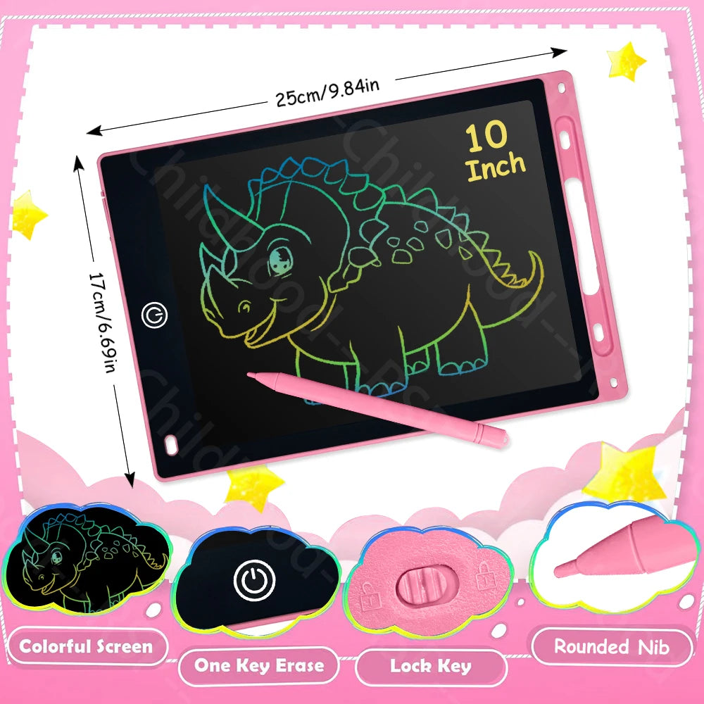 LCD Writing Tablet for Kids – Reusable Drawing Board with Stylus