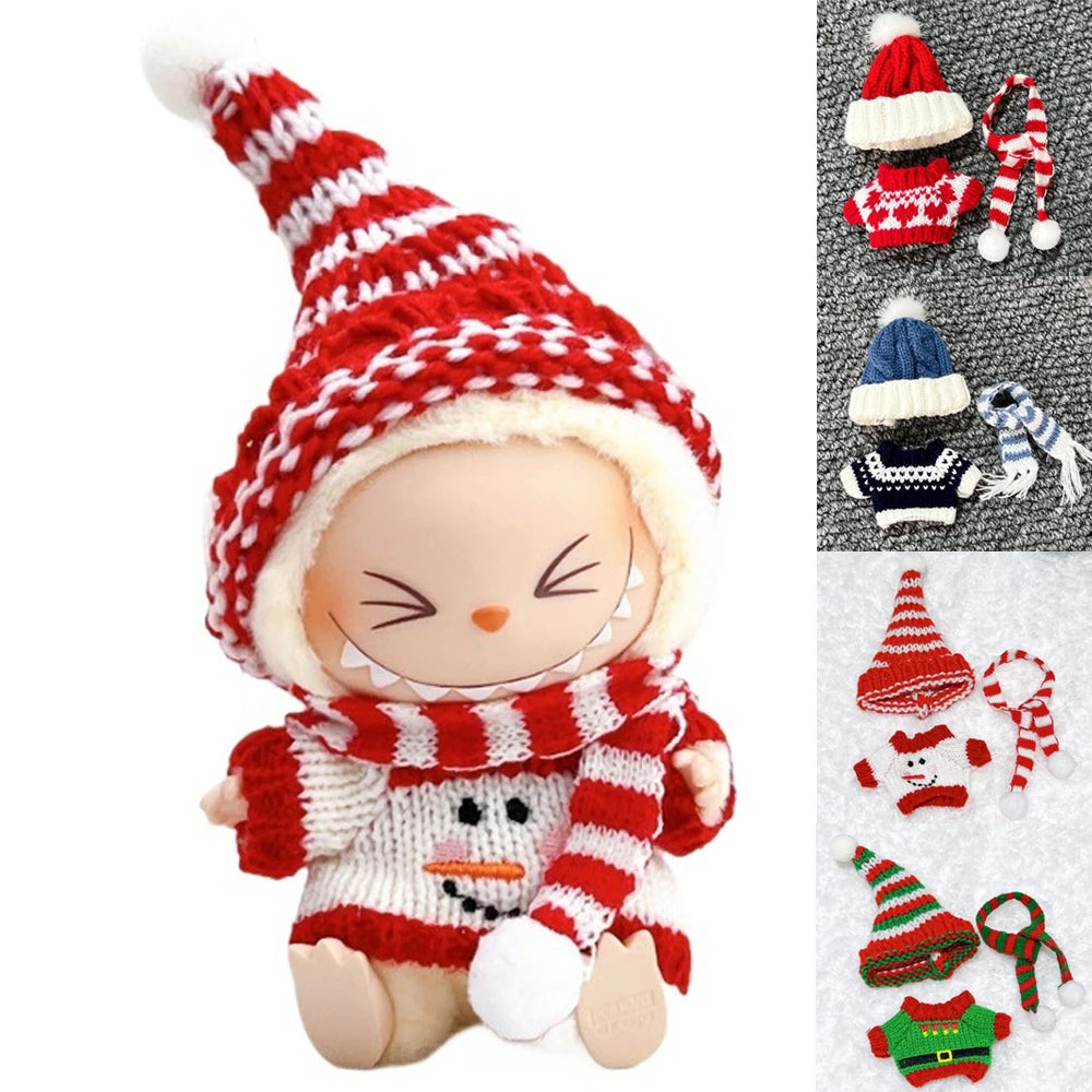 Christmas Doll Sweater and Pants Set