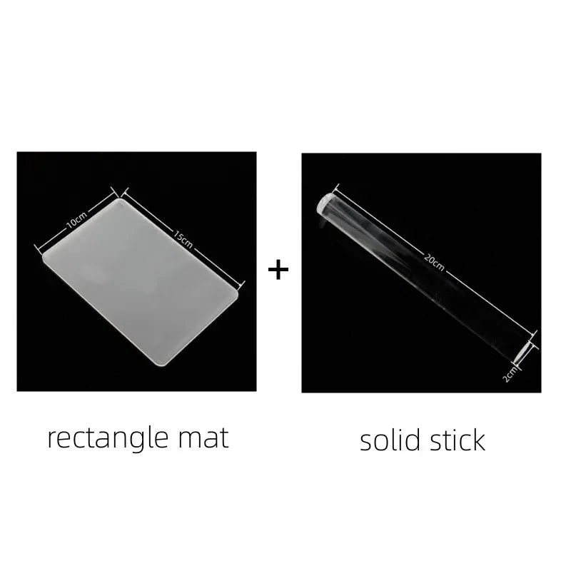 Acrylic Rolling Pin for Clay, Slime & Crafting - 20cm Smooth Roller