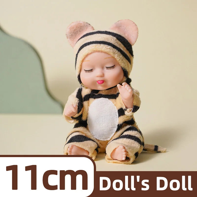 Mini Animal Fashion Doll Set - 6-Pack Adorable Collectible Dolls