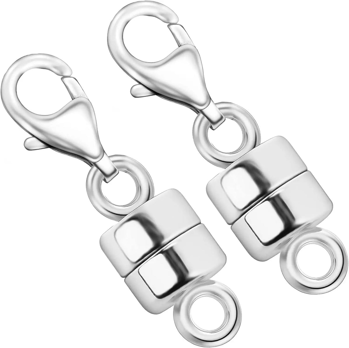 Magnetic Necklace Clasp Converter with Lobster Claw – 14K Gold & Silver Plated