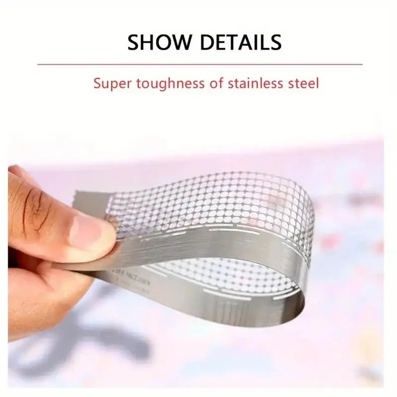 Stainless Steel Diamond Painting Ruler with Grooves