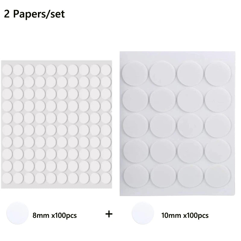 Two sets of pre-waxed cotton candle wicks with metal sustainer tabs, 8mm and 10mm sizes.